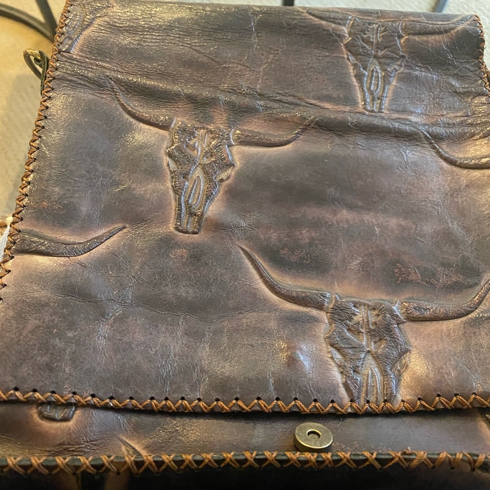 Leather custom crossbody